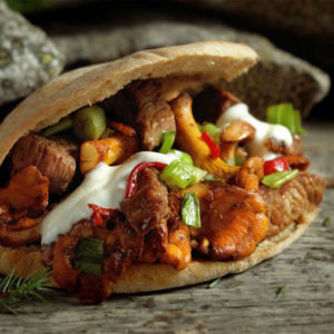Gyros med bröd